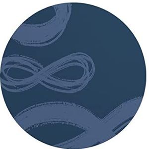 Questo Casa, Ronde muismat, digitaal bedrukt, antislip onderkant, voor kantoor en thuis, diameter 22 cm