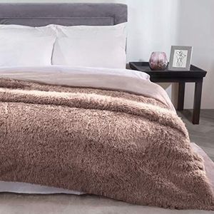 Sleepdown Mink Sprei, kunstbont, fleece, zeer zacht, warm, 150 x 200 cm