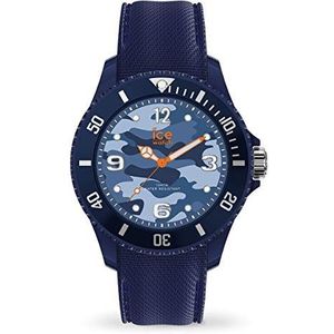 Ice-Watch - Bastogne Blue - Uniseks blauw horloge met siliconen band - 016293 (Medium), Blauw, Armband