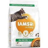 IAMS for Vitality Droogvoer voor katten met zalm, droogvoer voor katten van 1 tot 6 jaar, 1,5 kg