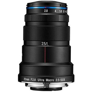 Venus Optics Lawoa Ultra Macro VE2528SFE lens 25mm f/2.8 zwart