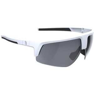 BBB Duurzame fietsbril voor dames en heren, uv-bescherming, 100% grind, racefiets en mountainbike, mat wit BSG-75