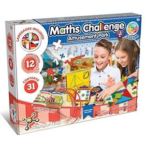Science4you Challenge Mathematico - Kinderspeelgoed met educatieve spelletjes 5, 6, 7, 8+ jaar, 12 Montessori wiskundige spellen voor kinderen, gezelschapsspel voor kinderen van 5, 6, 7, 8+ jaar