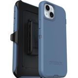 OtterBox Defender beschermhoes voor iPhone 15 Plus/iPhone 14 Plus, schokbestendig, schokbestendig, extreem robuust, beschermhoes, ondersteunt 5 x meer vallen dan militaire standaard, blauw