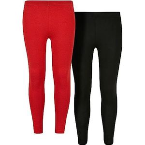 Urban Classics legging voor meisjes, hugered/zwart