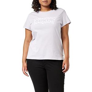 Levi's The Perfect Tee Geo Bw Fill Misty Lilac dames T-Shirt (1-Pack), GEO BW FILL MISTY LILAC, XXS