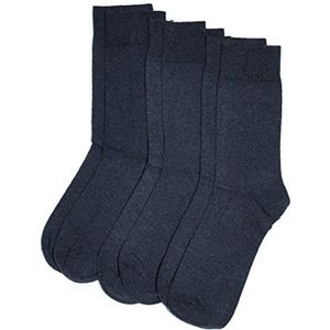 camano Sokken voor dames en heren (3 en 12 paar) in zwart, grijs en donkergrijs met katoen in verschillende maten, Jeansblauw. 6.