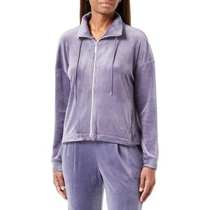 Triumph Cozy Comfort Velour Zip Jacket Pyjamatop voor dames (1 stuk), Leisteen