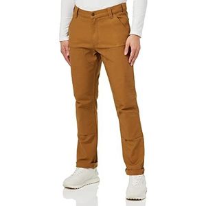 Carhartt Heren werkbroek dubbelzijdig stretch regular fit zwart W38/L32, Carhartt Bruin