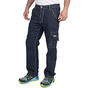 Goodyear Workwear Herenkleding Multi Pocket Cargo Werk Carpenter Jeans Stretch Utilitaire Denim Blue, 34"" Taille Regular been (86 cm)