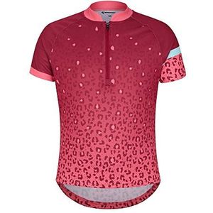 Ziener Naninka Fietsshirt voor meisjes, ademend, sneldrogend, elastisch, functioneel, Rode Pepper