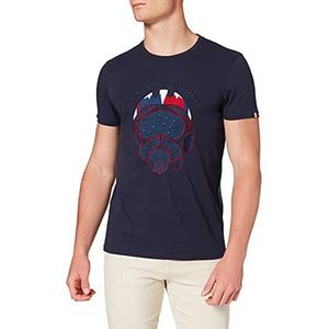 REDSKINS-PAF Cask National T-shirt voor heren, Navy Blauw