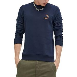 JACK & JONES Jcoblur Panel Sweatshirt Crew Neck Fst Trainingspak voor heren, marineblauw blazer