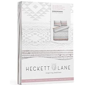 Heckett Lane Mika donsdeken, 100% katoenflanel, grijs, 260 x 220 cm, 1,0 stuks