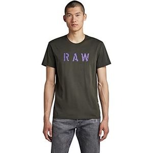 G-STAR RAW Graphic T-shirt voor heren, meerkleurig (Jolly Green/Asheit 336-d949), M, 2 stuks, meerkleurig (Jolly Green/Asheit 336-d949)