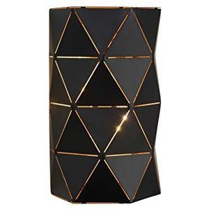Lucide Otona 21209/02/30 wandlamp, metaal, E14, 40 W, zwart, 15 x 8 x 20 cm