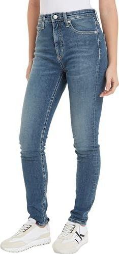 Calvin Klein Jeans Jeans taille haute pour femme, Denim (Denim Medium), 25W / 32L