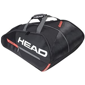 HEAD Tour Team Padel Monstercombi Uniseks tennistas voor volwassenen, Zwart/Oranje, padeltas