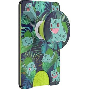 PopSockets: Bulbasaur Palm Party Mobiele telefoonportemonnee met uittrekbare handgreep