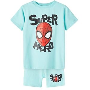 NAME IT Babypyjama voor jongens, Nmmajs Spiderman Ss Nightset Mar, Oranje mock