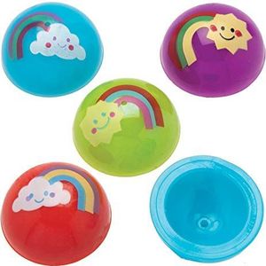 Baker Ross AT976 regenboog springspeelgoed - mini-speelgoed voor kinderen (12 stuks)