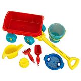 Theo Klein 2002 Aqua Action strandwagen gevuld bevat: set gieter hark schep enz... speelgoed voor kinderen vanaf 18 maanden