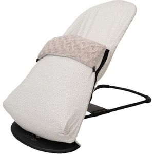 Overtrek + tas voor BabyBjörn Balance Soft (vervangt de originele vulling), hypoallergeen, zeer zacht, ademend (biologisch katoen) (beige ster)