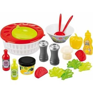 Ecoiffier Toys 2579, gemixte saladeset, bestaande uit groente centrifuge, incl. accessoires, vanaf 18 maanden, gemaakt in Frankrijk