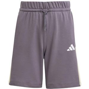 adidas Mixte enfant SEASONAL ESSENTIALS COLORBLOCK SHORTS, grey strata/powder yellow/white, 11-12 Years