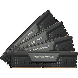 Corsair Vengeance DDR5 64 GB (4 x 16 GB) 6200 MHz C32 Intel-geoptimaliseerd desktopgeheugen (geïntegreerde spanningsregeling, gepersonaliseerde XMP 3.0-profielen, koellichaam van robuust aluminium),