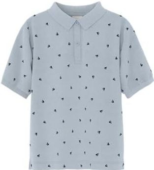 NAME IT Nkmvolo Ss Nreg Polo pour garçon, Bleu céleste, 134-140