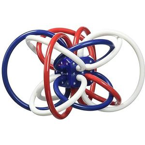 Manhattan Toy Hoekvouw in rood, wit en blauw en babyspeelgoed