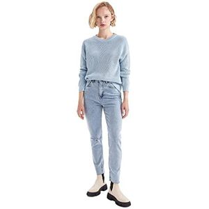 DeFacto H6905az Basic trui voor dames, Lichtblauw