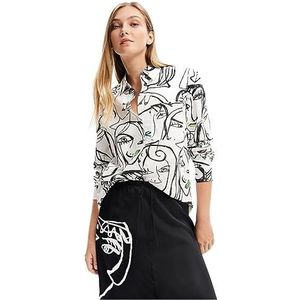 Desigual Cam_Verona damesblouse, Wit.