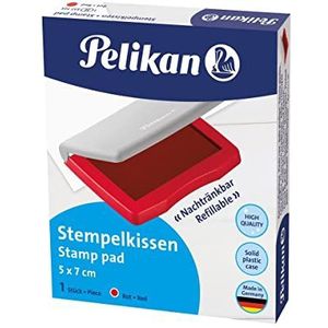 Pelikan 337725 stempelkussen 3E geïmpregneerd rood 5 x 7 cm