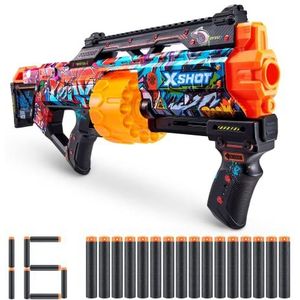 XSHOT - X-Shot Skins Last Stand, Graffiti, schuimgeweer (16 darts) launcher, 36553B