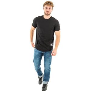 Calvin Klein Jeans Badge met omgekeerde mouwen J30j323482 T-shirt S/S heren, Ck Black