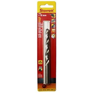 Starrett Split Point Drill Bits – HSS High Speed Steel 10 x 133 mm KBAR100 Twist Drill Bit – voor Steel Cast Iron Hout Soft Materials Iron Iron