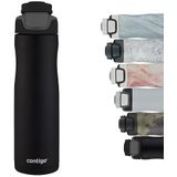 Contigo Autoseal Chill drinkfles, grote BPA-vrije roestvrijstalen fles, met Autoseal Technologie, thermosfles lekvrij, houdt dranken tot 28 uur koel; voor sport en vrije tijd, 720 ml