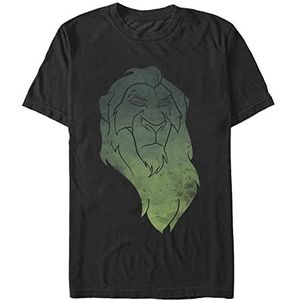 Disney T-shirt unisexe The Lion King Watercolor Scar Organic à manches courtes, Noir, M