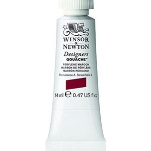 Winsor & Newton Designers Gouache - Gouache verf voor tekenen, illustratie, design – ondoorzichtige aquarel, tube van 14 ml, kleur Perylene bruin