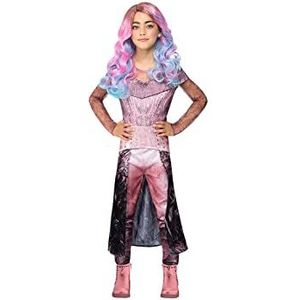 Smiffys 51590T kostuum Disney Descendants Audrey, officieel gelicentieerd product, zwart en roze, tieners, meisjes, vanaf 12 jaar