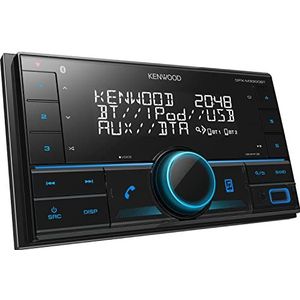 Automedia-ontvanger 2 DIN | Autoradio met Bluetooth, USB en AUX-aansluiting, handsfree en klaar voor Amazon Alexa, compatibel met iPhone en Android, KENWOOD DPX-M3300BT