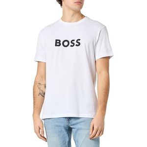 BOSS Rn Beach_T_SHIRT T-shirt voor heren (1 stuk), Wit.