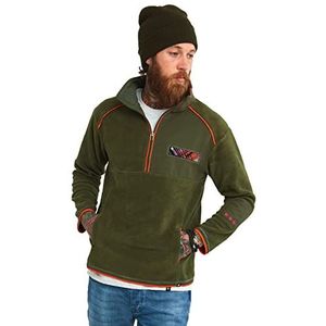 Joe Browns Personaliseerbaar sweatshirt met ritssluiting voor heren, Khaki (stad)
