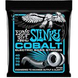 Ernie Ball Extra slinky kobalt snaren voor e-bas, kobaltsnaren, 40-95 gauge, voor e-bas