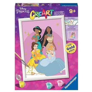 Ravensburger CreArt Disney Princess Schilderen op nummer set voor kinderen en volwassenen vanaf 9 jaar, knutselset voor kinderen
