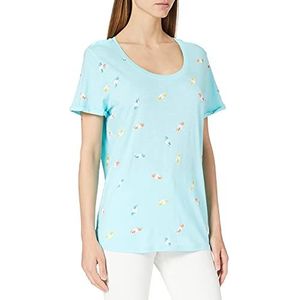 Cecil 316335 T-shirt dames, Water Ballet Blauw
