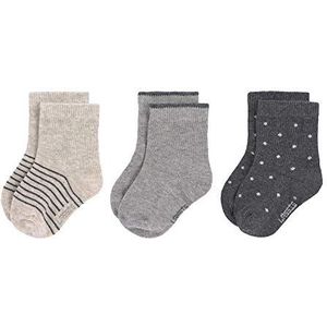 Lässig Gemengde Baby Socks Gots 3 Stuk. Gesorteerd blauw, maat: 19-22 sokken, grijs, EU, grijs.