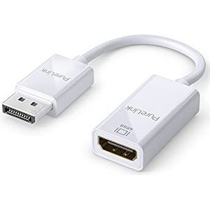 PureLink DisplayPort naar HDMI-adapter, 4K Ultra HD 60Hz, bandbreedte 18 GB/s, vergulde stekkercontacten, 0,15 m, wit